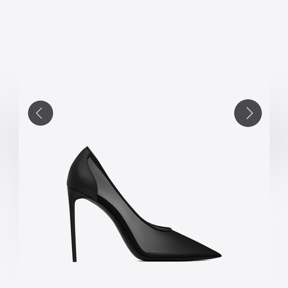 Saint Laurent Anju Pumps in Tulle - Picture 5 of 13